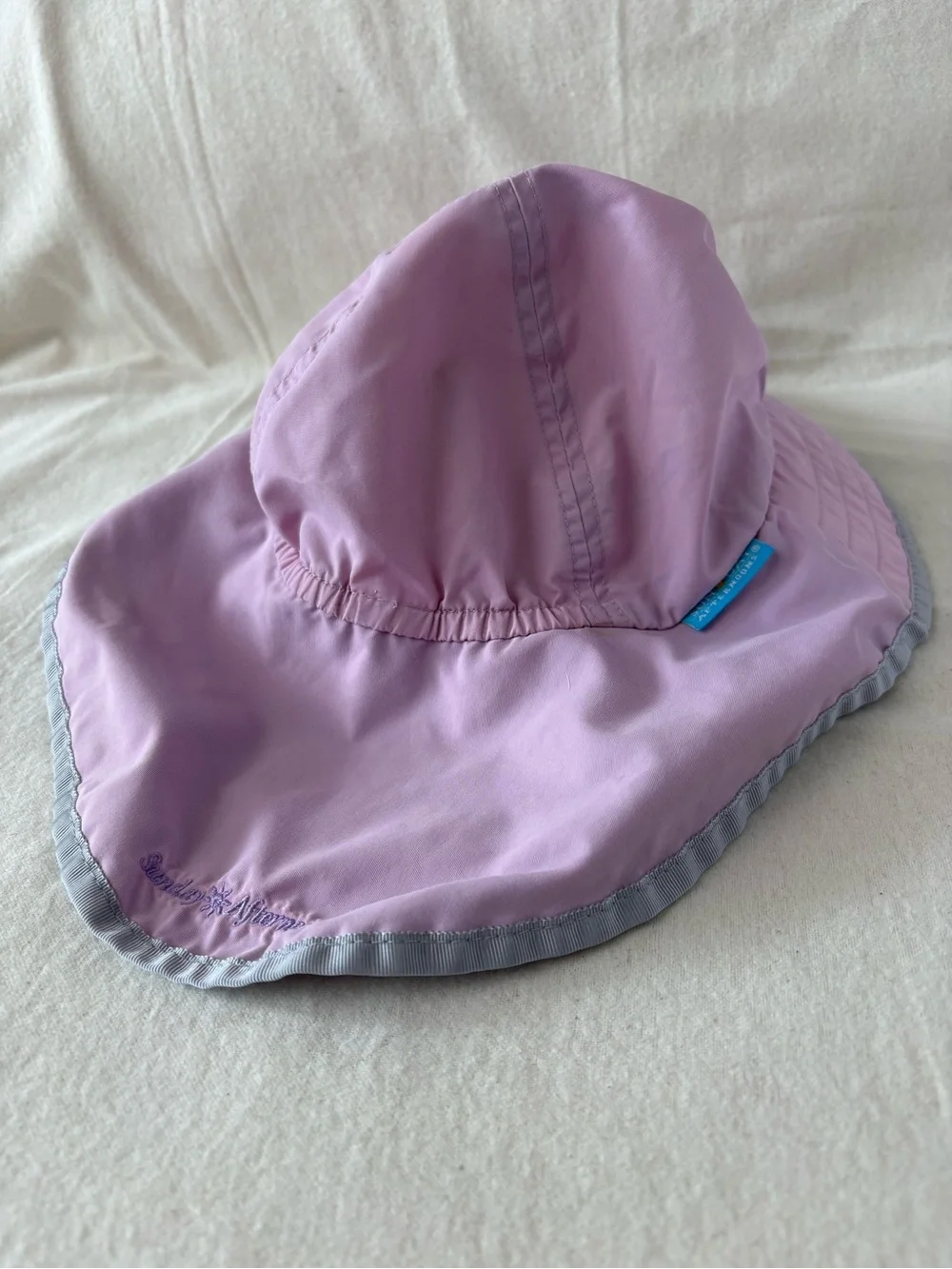 Sunday Afternoons Children's Purple Pink Sun Hat with Chin Strap Elastic Baby